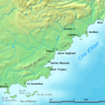 Cartina Costa Azzurra